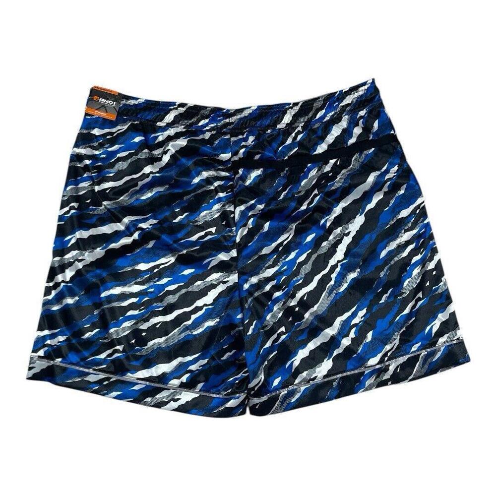 AND 1 Blue Camo Basketball Shorts XXXL ‎ 8” Inseem